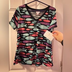 NWT: Lularoe Christy Size M - Fish Pattern
